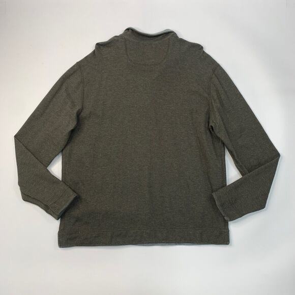 Tommy Bahama Sweater Mens XL Extra Large Titanium Otter Reversible Quarter Zip - Picture 4 of 9